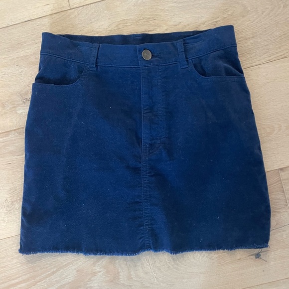 Navy blue corduroy skirt size XS - Picture 1 of 1